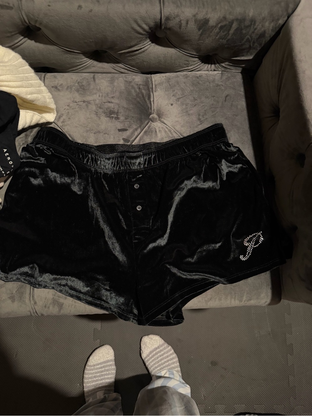 PINK Victoria secret velvet shorts